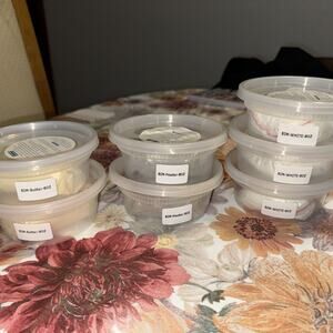 7 8 Oz Tubs Mosaic Mortar Grout BIM White X3 Pewter X2 Butter X2 All New Sealed